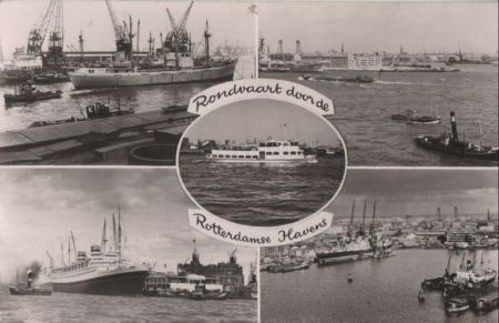 Niederlande - Rotterdam - Rondvaart door de Rotterdamse Havens - ca. 1960 Niederlande - Rotterdam - Rondvaart door de Rotterdamse Havens - ca. 1960