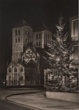 Münster - Dom in Festbeleuchtung - 1965 Münster - Dom in Festbeleuchtung - 1965