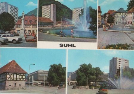 Suhl - u.a. Centrum-Warenhaus - 1977 Suhl - u.a. Centrum-Warenhaus - 1977