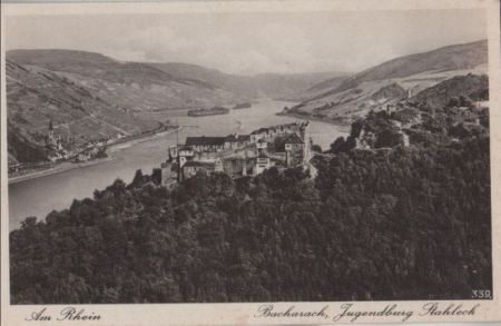 Bacharach - Jugendburg Stahleck - ca. 1955 Bacharach - Jugendburg Stahleck - ca. 1955