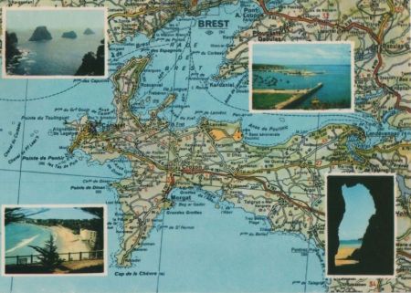 Frankreich - Crozon - 4 Teilbilder - 1979 Frankreich - Crozon - 4 Teilbilder - 1979