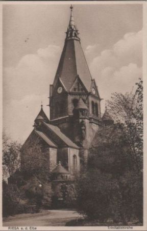 Riesa - Trinitatiskirche - ca. 1935 Riesa - Trinitatiskirche - ca. 1935