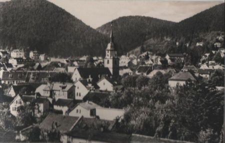 Friedrichroda - Blick auf den Ort - 1962 Friedrichroda - Blick auf den Ort - 1962