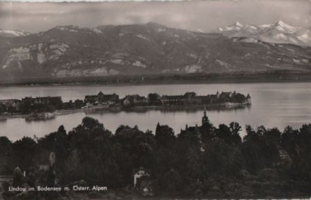 Lindau - mit Österr. Alpen - 1957 Lindau - mit Österr. Alpen - 1957