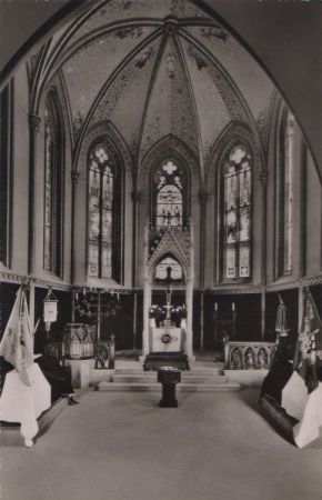 Burg Hohenzollern bei Bisingen - evang. Kapelle - ca. 1955 Burg Hohenzollern bei Bisingen - evang. Kapelle - ca. 1955