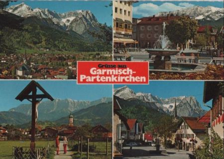 Garmisch-Partenkirchen - u.a. gegen Wettersteinwand - ca. 1980 Garmisch-Partenkirchen - u.a. gegen Wettersteinwand - ca. 1980