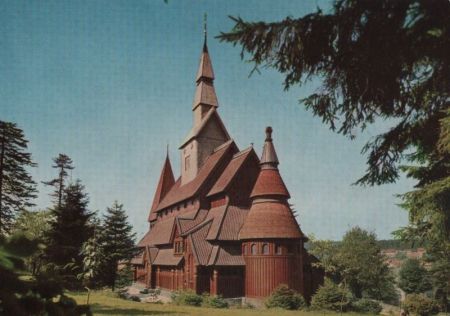 Goslar Hahnenklee - Bockswiese, Gustav-Adolf-Kirche - 1967 Goslar Hahnenklee - Bockswiese, Gustav-Adolf-Kirche - 1967