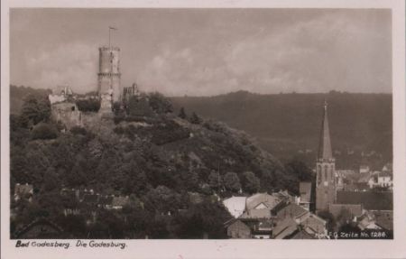 Bonn-Bad Godesberg - Godesburg - ca. 1955 Bonn-Bad Godesberg - Godesburg - ca. 1955