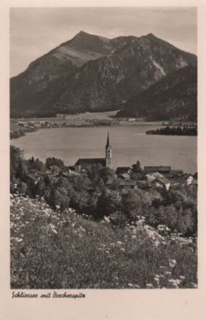 Schliersee - mit Brecherspitze - ca. 1955 Schliersee - mit Brecherspitze - ca. 1955