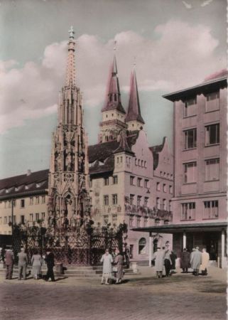 Nürnberg - Schöner Brunnen - ca. 1970 Nürnberg - Schöner Brunnen - ca. 1970