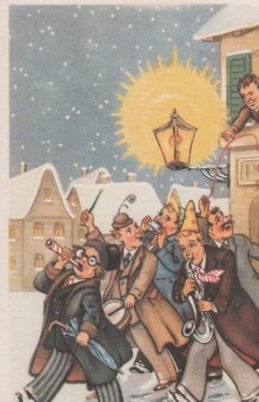 frohes Neues Jahr - ca. 1955 frohes Neues Jahr - ca. 1955
