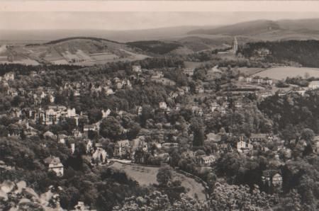 Eisenach mit Burschenschaftsdenkmal - ca. 1955 Eisenach mit Burschenschaftsdenkmal - ca. 1955