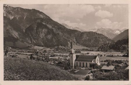 Bad Oberdorf - mit Blick auf Iseler Tal - 1953 Bad Oberdorf - mit Blick auf Iseler Tal - 1953