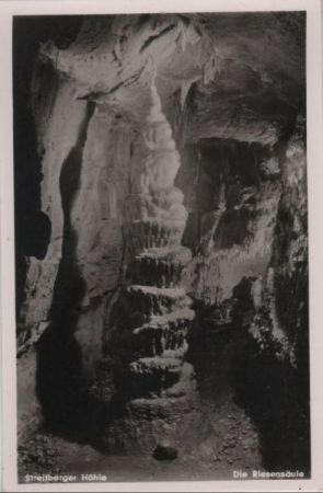 Wiesenttal, Streitberg - Höhle, Riesensäule - ca. 1960 Wiesenttal, Streitberg - Höhle, Riesensäule - ca. 1960