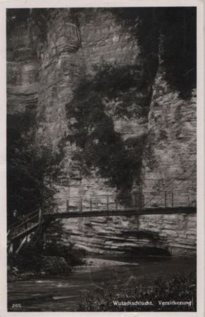 Wutach - Wutachschlucht, Versickerung - 1954 Wutach - Wutachschlucht, Versickerung - 1954