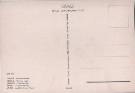 Athen - Griechenland - Ausblick in der Nacht