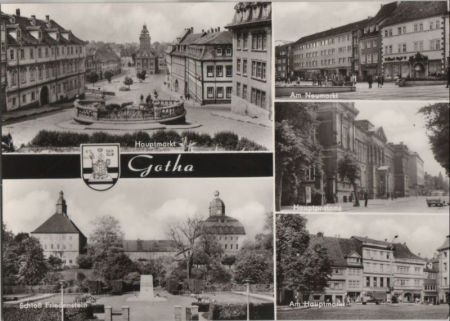 Gotha - u.a. Hauptmarkt - 1979 Gotha - u.a. Hauptmarkt - 1979