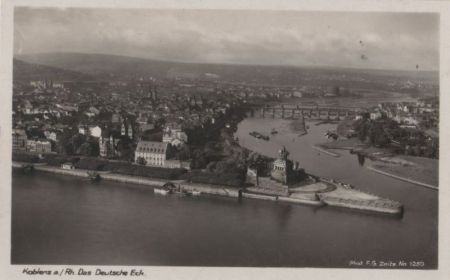Koblenz - Das Deutsche Eck - ca. 1940 Koblenz - Das Deutsche Eck - ca. 1940