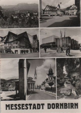 Österreich - Dornbirn - u.a. gegen Schweizer Berge - ca. 1960 Österreich - Dornbirn - u.a. gegen Schweizer Berge - ca. 1960