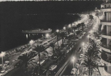 Frankreich - Nizza - la nuit - Promenade en mer - 1962 Frankreich - Nizza - la nuit - Promenade en mer - 1962