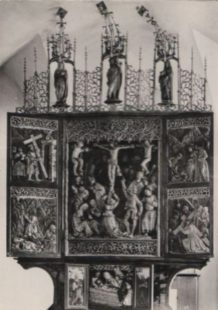 Österreich - Gebertsham - Altar in Pfarre Lochem - ca. 1960 Österreich - Gebertsham - Altar in Pfarre Lochem - ca. 1960
