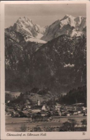 Oberaudorf - mit Ellmauer Halt - 1952 Oberaudorf - mit Ellmauer Halt - 1952
