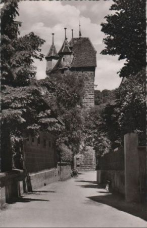Schwäbisch Gmünd - Fünfknopfturm - 1957 Schwäbisch Gmünd - Fünfknopfturm - 1957