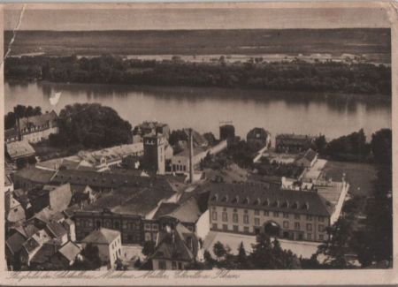 Eltville - Flugbild der Sektkellerei Matheus Müller - ca. 1950 Eltville - Flugbild der Sektkellerei Matheus Müller - ca. 1950