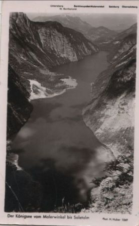 Königssee - vom Malerwinkel bis Saletal - 1955 Königssee - vom Malerwinkel bis Saletal - 1955