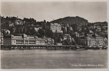 Schweiz - Luzern - Kursaal, Montana und Palace - ca. 1955 Schweiz - Luzern - Kursaal, Montana und Palace - ca. 1955