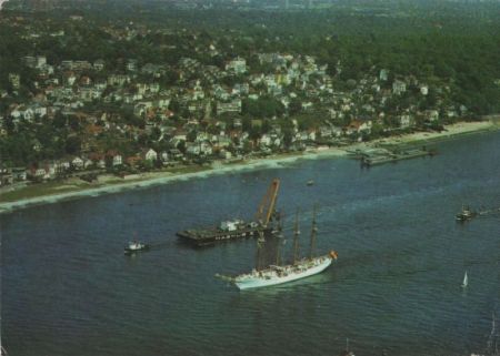 Hamburg - Elbe vor Blankenese - 1987 Hamburg - Elbe vor Blankenese - 1987