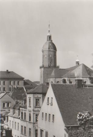 Annaberg-Buchholz - Blick auf die St. Annenkirche von der großen Sommerleite - 1980 Annaberg-Buchholz - Blick auf die St. Annenkirche von der großen Sommerleite - 1980