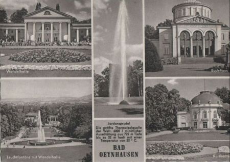 Bad Oeynhausen - u.a. Badehaus - ca. 1960 Bad Oeynhausen - u.a. Badehaus - ca. 1960