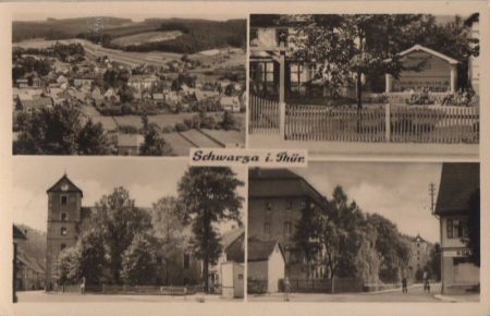 Schwarza - mit 4 Bildern - 1957 Schwarza - mit 4 Bildern - 1957
