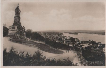 Rüdesheim - National-Denkmal - 1930 Rüdesheim - National-Denkmal - 1930
