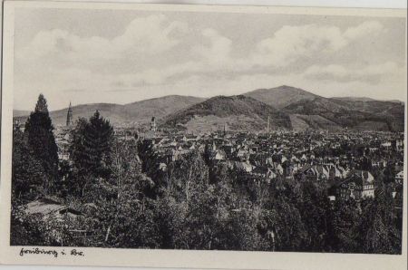 Freiburg - Panorama - ca. 1950 Freiburg - Panorama - ca. 1950