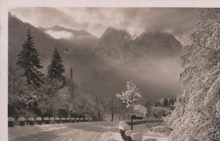 Garmisch-Partenkirchen - Garmisch - Eibsee - Straße - ca. 1935 Garmisch-Partenkirchen - Garmisch - Eibsee - Straße - ca. 1935
