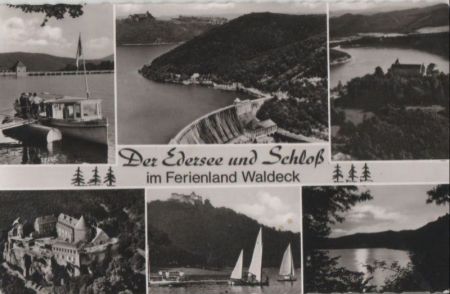 Edersee - mit Schloß - 1969 Edersee - mit Schloß - 1969