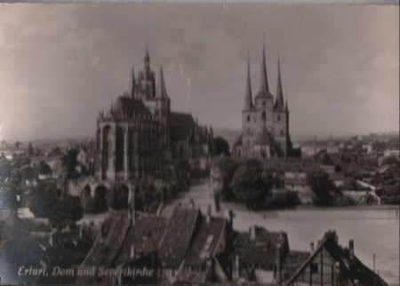 Erfurt - Dom und Severikirche - 1965 Erfurt - Dom und Severikirche - 1965