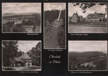 Oberhof - u.a. Lütschetalsperre - 1965 Oberhof - u.a. Lütschetalsperre - 1965