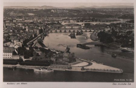Koblenz - Das Deutsche Eck - ca. 1960 Koblenz - Das Deutsche Eck - ca. 1960