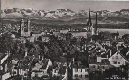 Schweiz - Zürich - von der Urania aus - 1950 Schweiz - Zürich - von der Urania aus - 1950