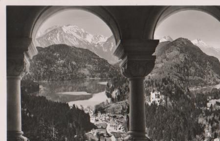 Hohenschwangau von Neuschwanstein - ca. 1955 Hohenschwangau von Neuschwanstein - ca. 1955