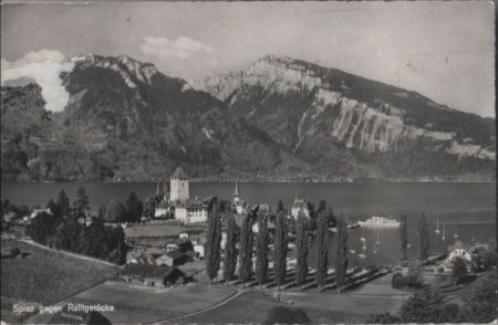 Schweiz - Spiez - gegen Ralligstöcke - 1964 Schweiz - Spiez - gegen Ralligstöcke - 1964