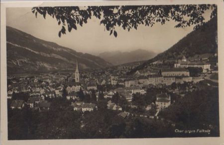Schweiz - Chur - gegen Falknis - ca. 1950 Schweiz - Chur - gegen Falknis - ca. 1950