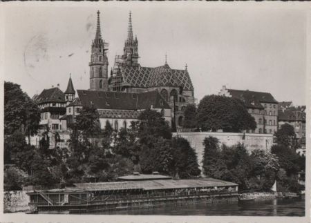 Schweiz - Basel - Münster mit Pfalz - 1938 Schweiz - Basel - Münster mit Pfalz - 1938