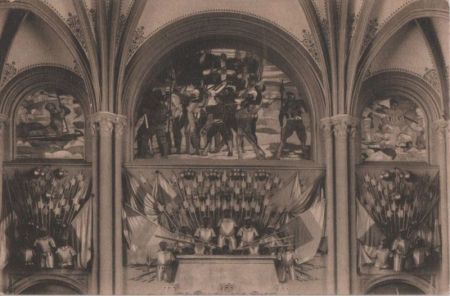 Fresken von Hodler, Schweizer Landesmuseum, Waffensaal - ca. 1935 Fresken von Hodler, Schweizer Landesmuseum, Waffensaal - ca. 1935