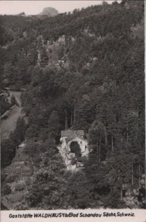 Bad Schandau - Gaststätte Waldhäusl - ca. 1965 Bad Schandau - Gaststätte Waldhäusl - ca. 1965