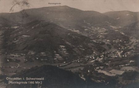 Ottenhöfen - mit Hornisgrinde - 1926 Ottenhöfen - mit Hornisgrinde - 1926