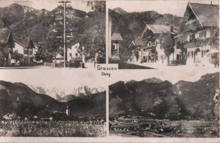 Grassau - 4 Teilbilder - 1956 Grassau - 4 Teilbilder - 1956